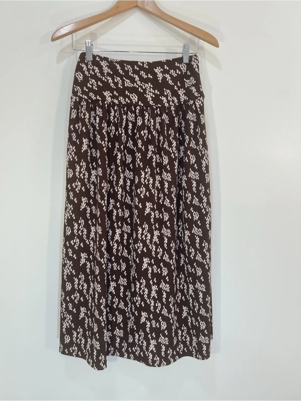 Anthropologie‎ Twist Front Midi Skirt